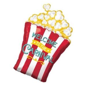 Popcorn Carnival Helium Balloon